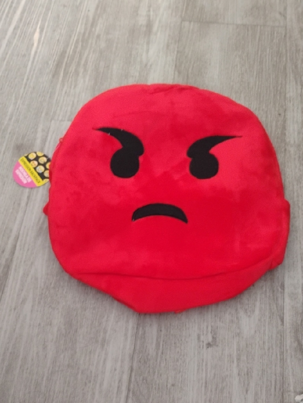 Red Angry Emoji Plush Backpack 🆕♥️✨